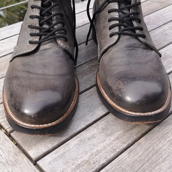 ★ Diesel All Leather Lace-up Ankle Boots - EU 41 - Picture 3 of 14